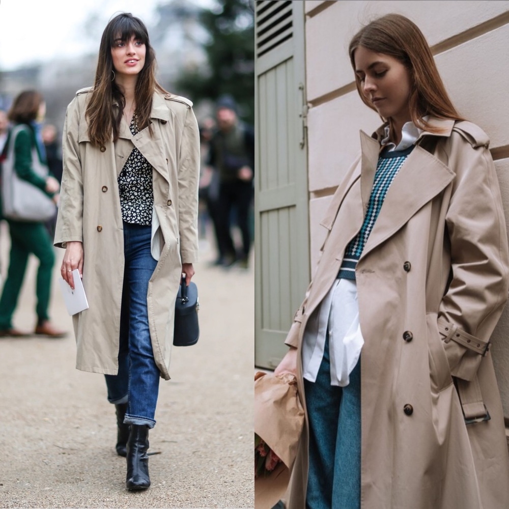 HM beige trench